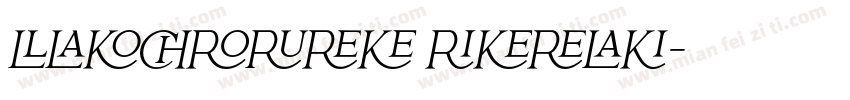 Ligature Serif字体转换
